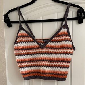 Wild Fable Multicolor Striped Cropped Cami